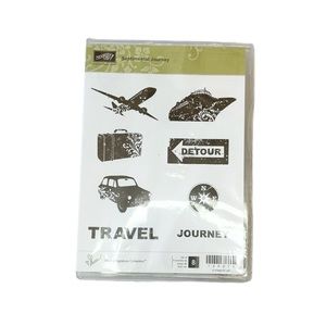 Stampin Up Sentimental Journey Rubber Cling Stamps Travel Vacation
